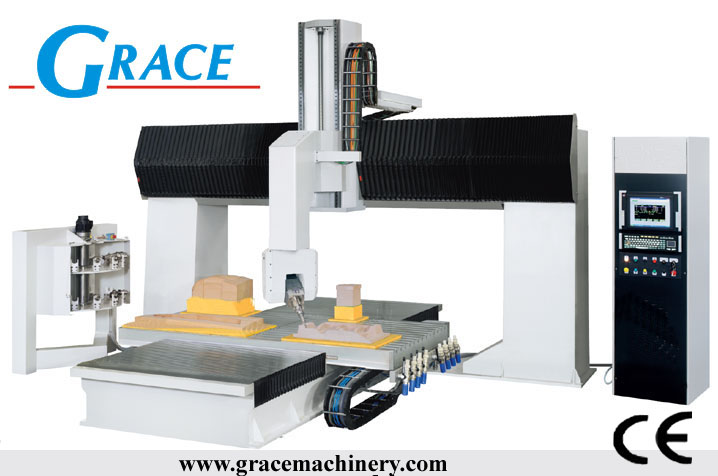 360 degree rotate 5 axis milling machine G1224